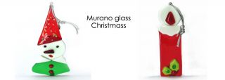 Murano Glass Christmas Ornament, Mod. Campana (95x75 mm) available in Red color, made entirely handmade by Murano master glass